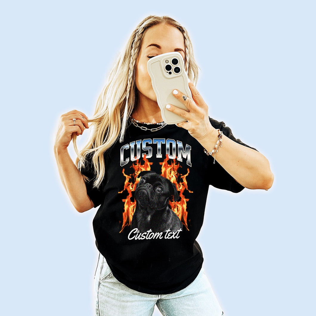 Custom Flame Unisex T-Shirt