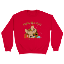 Load image into Gallery viewer, Reindeer King Unisex Xmas Sweater
